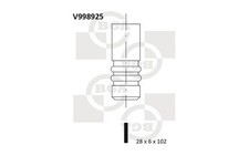BGA V998925 Exhaust Valve Fits